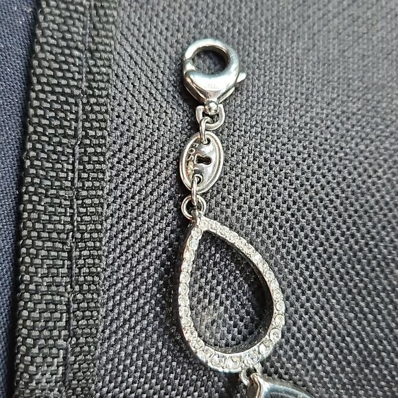 Fossil Silver and Rhinestone Link Bracelet - Picture 4 of 4